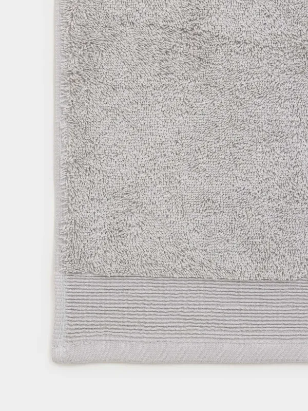 Полотенце, 50х90 см, хлопок, серое, Gentle cotton, image-3