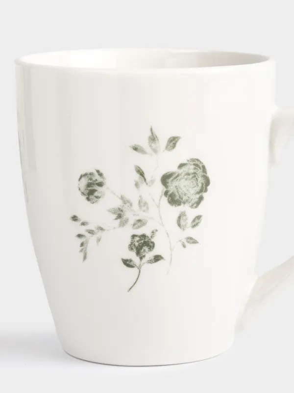 Кружка, 350 мл, 2 шт, Зеленые розы, Green rose, image-3