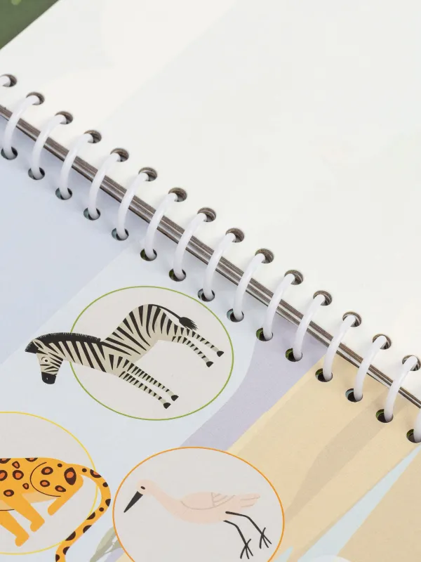 Раскраска водная, 19x19 см, 10 л, многоразовая, с маркером, картон, Зоопарк, Creative aqua, image-5