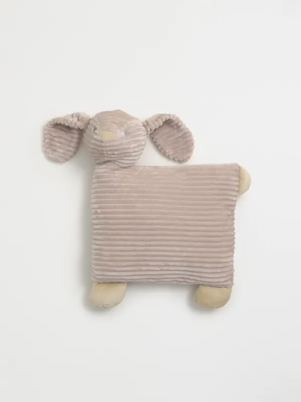 Плед с подушкой, 130х210 см, флис/плюш, бежевый, Заяц, Plush animals, image-1