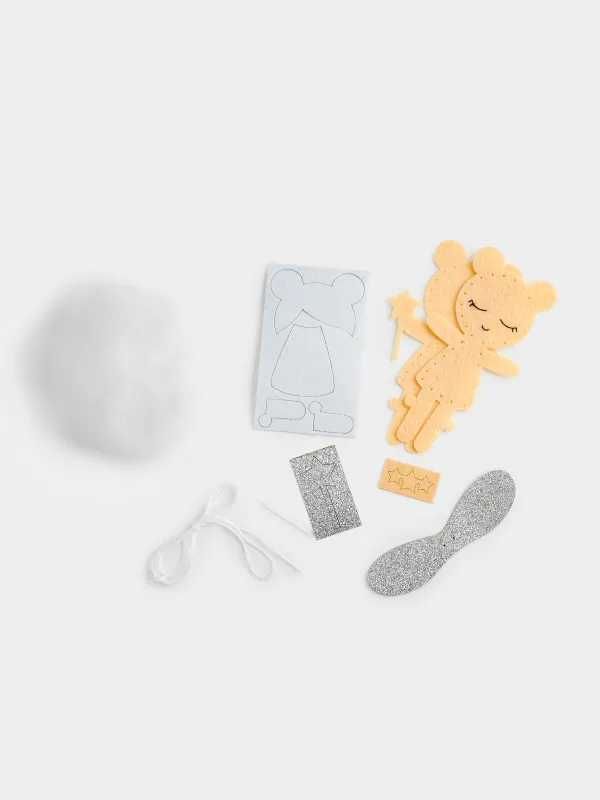 Набор для творчества, 13х11 см, рукоделие, фетр/хлопок, подвеска, Ангел, Creativity, image-5