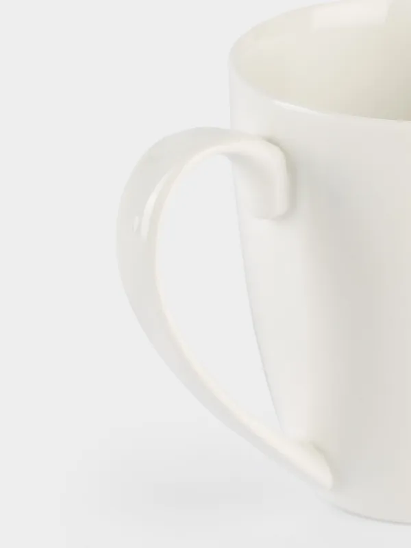 Кружка, 320 мл, фарфор N, белая, Такса с елкой, Christmas dog, image-5