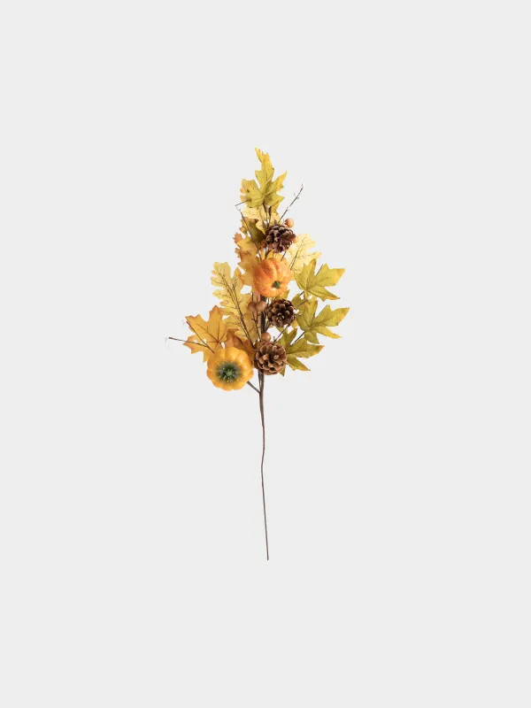 Ветка декоративная, 71 см, Тыквы и шишки, Forest symphony decor, image-0