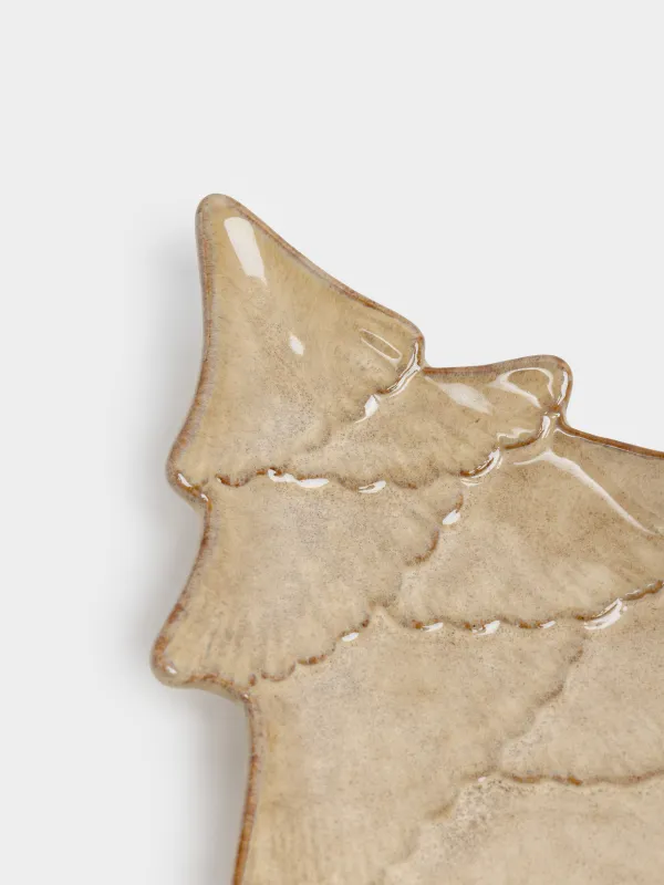 Блюдо, 14х19 см, фарфор P, молочно-коричневое, Ель, Woodland story, image-1