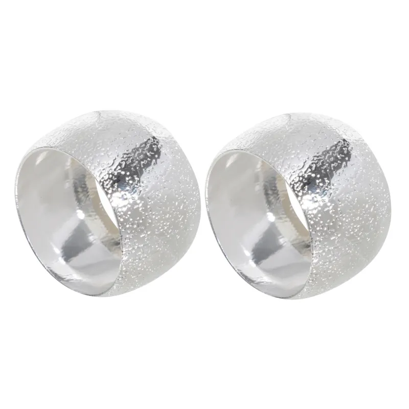 Кольцо для салфеток, 5 см, 2 шт, металл, серебристое, Кольцо, Fantastic R