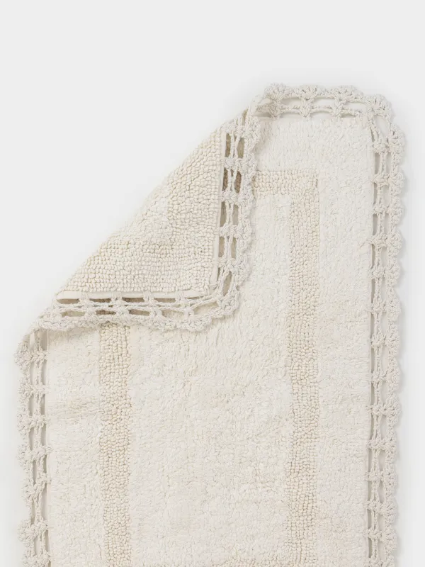 Коврик, 50х80 см, хлопок, кремовый, Кружево, Knit, image-2