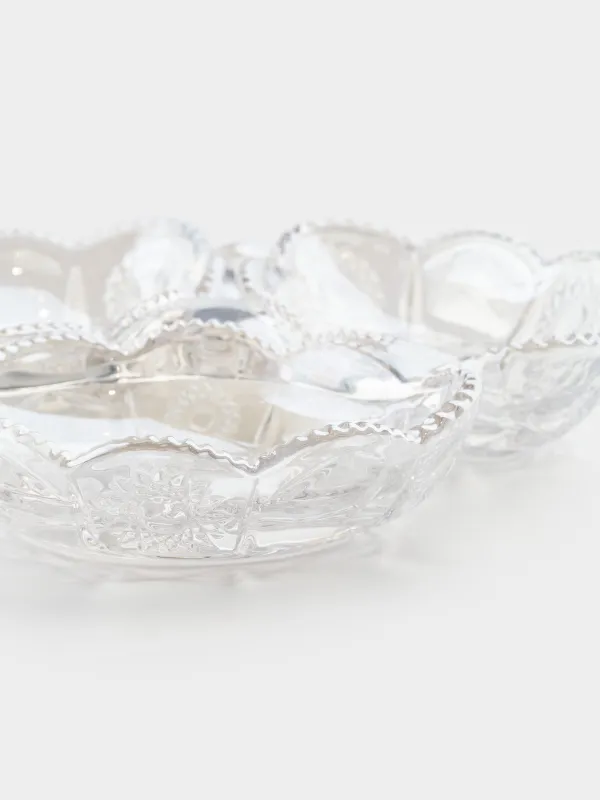 Менажница, 20 см, 3 отд, стекло Р, перламутр, Солнечные узоры, Sabal, image-5