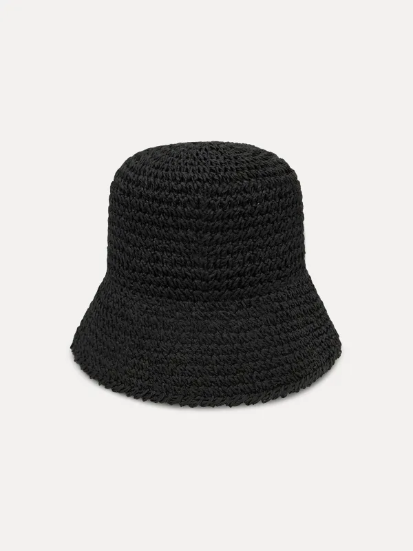 Панама, 57 см, единый размер, целлюлоза, черная, Banjo, image-0