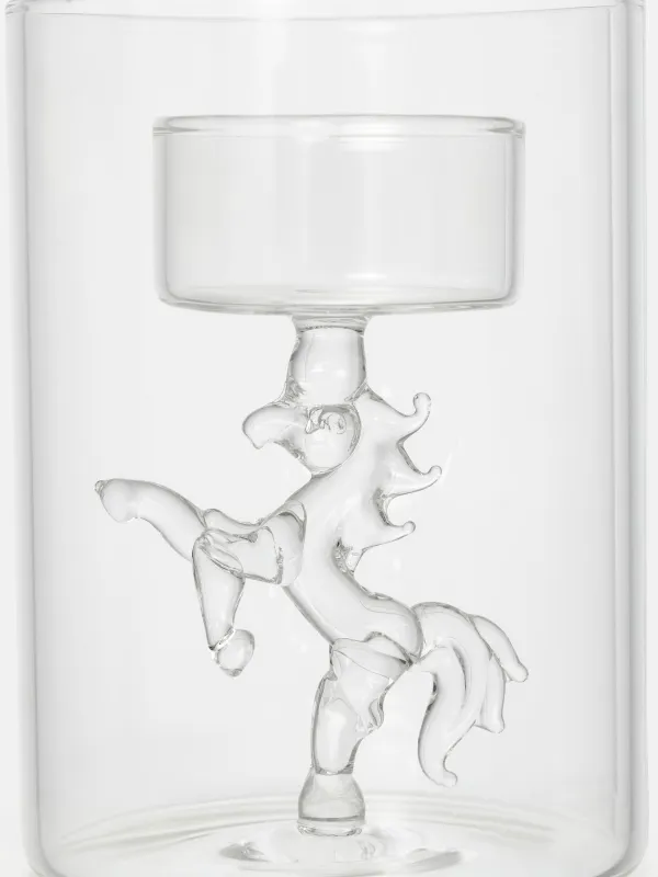 Подсвечник, 11 см, для чайной свечи, стекло Б, Конь, Decor candle, image-2