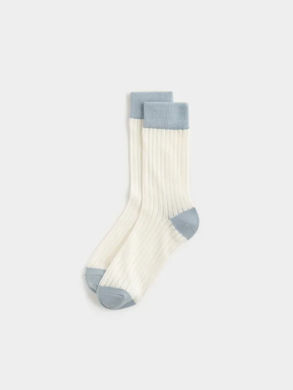 Носки женские, в рубчик, Rib basic, image-1