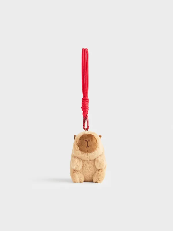 Игрушка-брелок, 12 см, мягкая, Капибара, Keychain toy, image-0