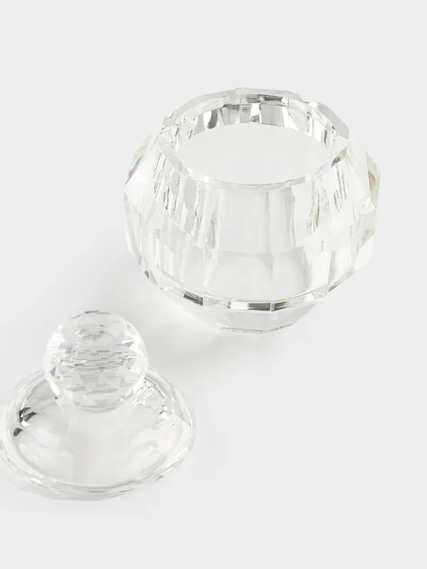 Шкатулка для украшений, 8 см, кристальное стекло, Lux crystal, image-3