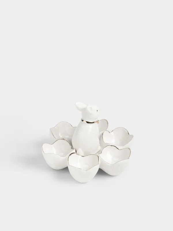 Блюдо пасхальное, 15 см, 6 отделений, Кролик, Rustic Easter, image-4