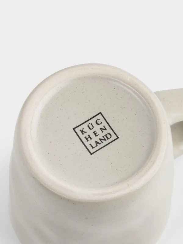 Кружка, 320 мл, Мятый эффект, Crumple creme, image-3