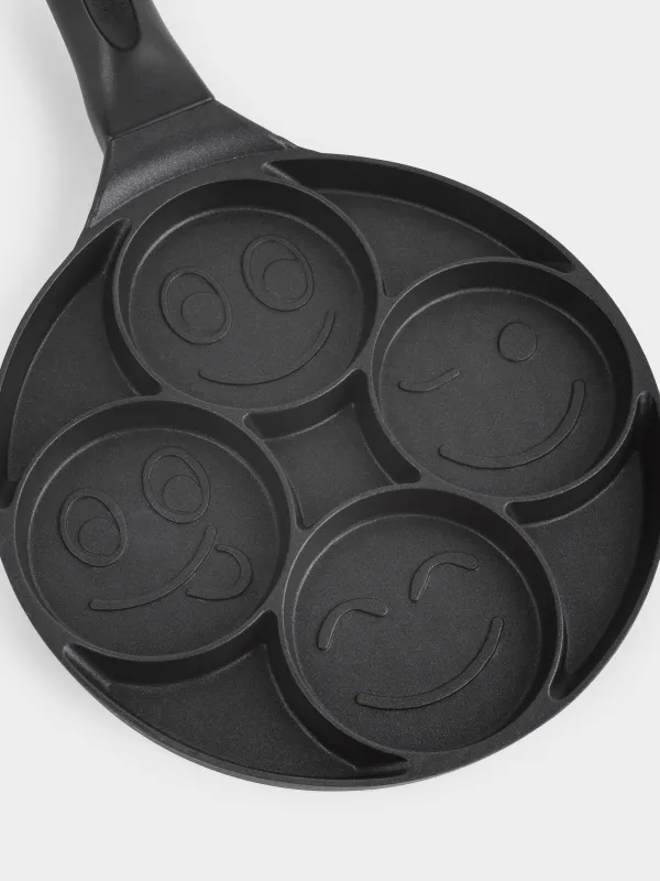 Сковорода для яиц и оладий, 21 см, 4 отд, с покрытием, алюминий, Смайл, Action, image-6