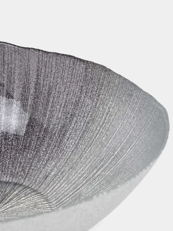 Салатник, 24х9 см, 1,7 л, стекло, серебристо-серый, Angle, image-2