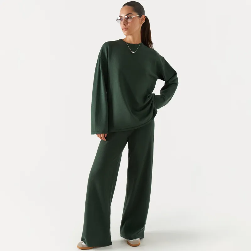 Брюки женские, вискоза/полиэстер/нейлон, зеленые, Evelina