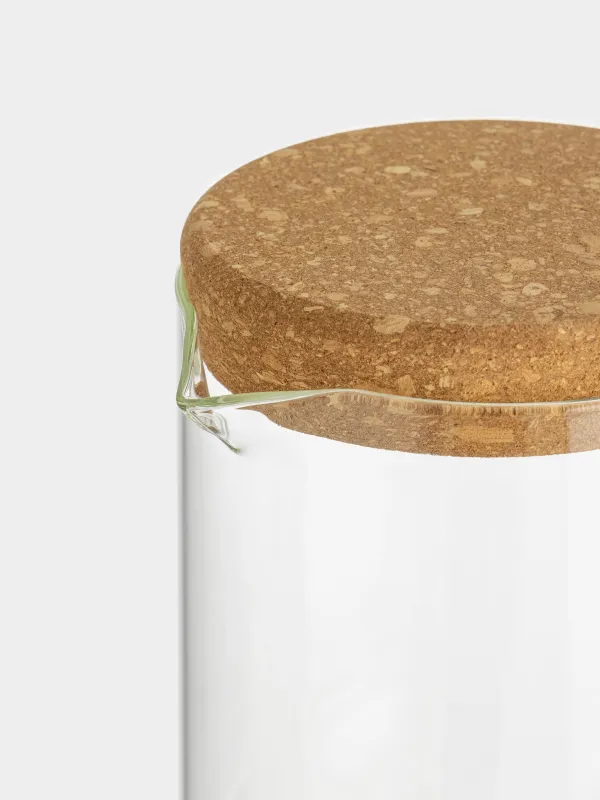 Кувшин, 1,7 л, с крышкой, стекло Б/пробка, Clear font, image-1