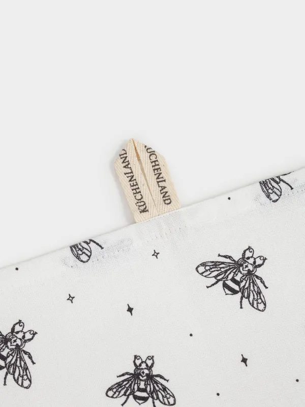 Полотенце кухонное, 40х60 см, хлопок, белое, Пчелы, Honey, image-3
