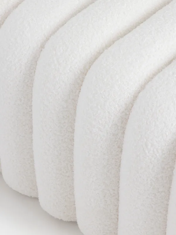 Банкетка, 76х40 см, букле/дерево, молочная, Арка, Boucle, image-2