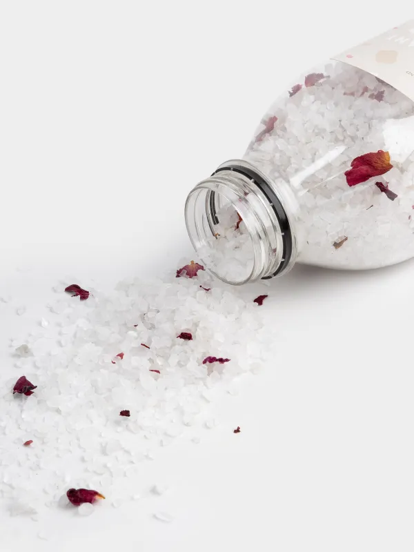 Соль для ванны, 600 гр, питательная, с сухоцветами роз, Роза, Антистресс, Fragrant salt, image-3