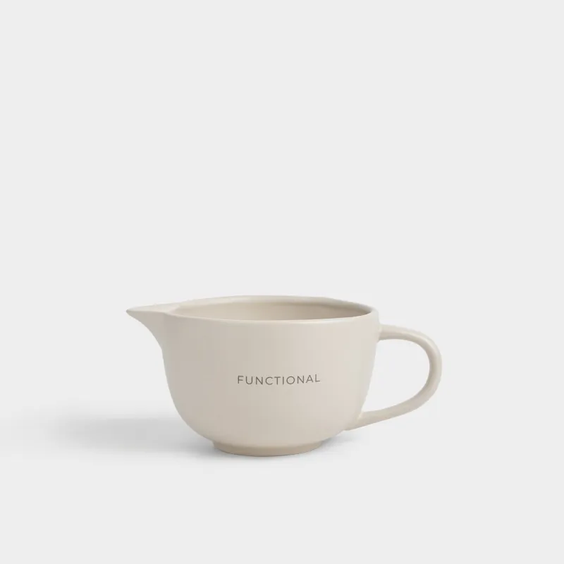 Миска, 1,1 л, с ручкой, керамика K, молочная, Milk kitchen