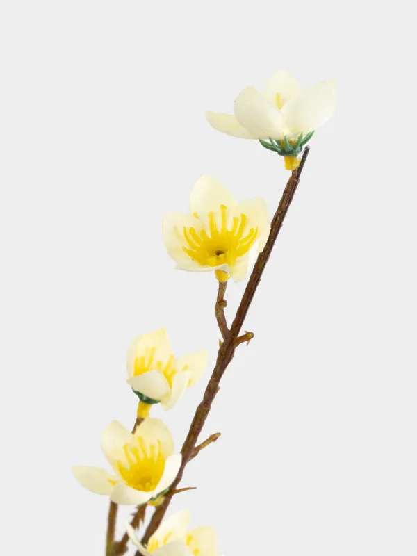 Ветка декоративная, 70 см, полиэстер/пластик, Цветущая слива, Flower garden, image-3