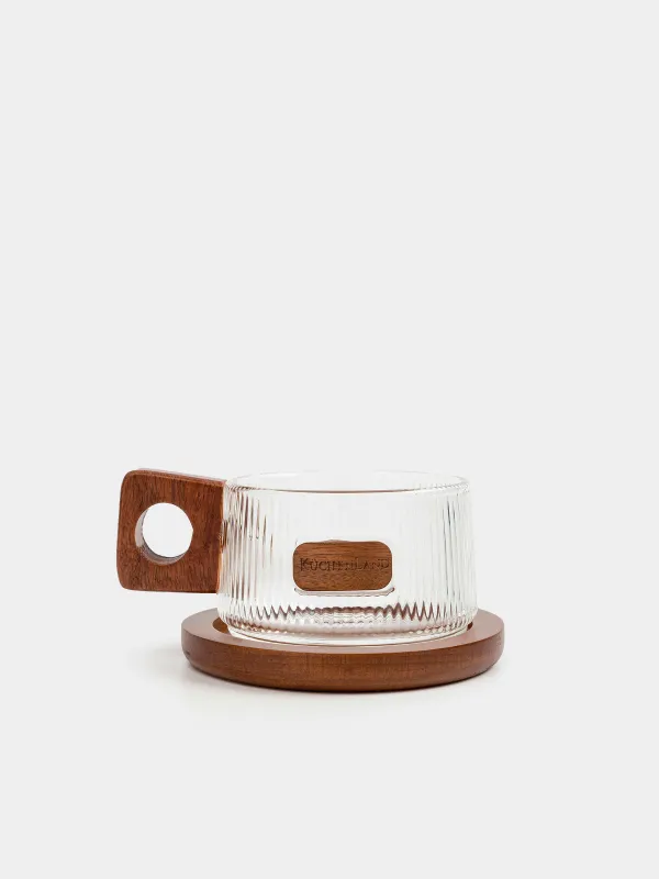 Кружка, 230 мл, на подставке, Ribby wood, image-0