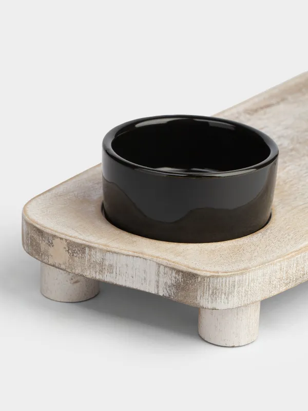 Блюдо для подачи стейка, 38x13х7 см, на ножках, Noble tree, image-3