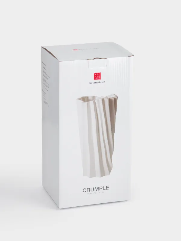 Ваза для цветов, 35 см, фарфор P, Crumple, image-4