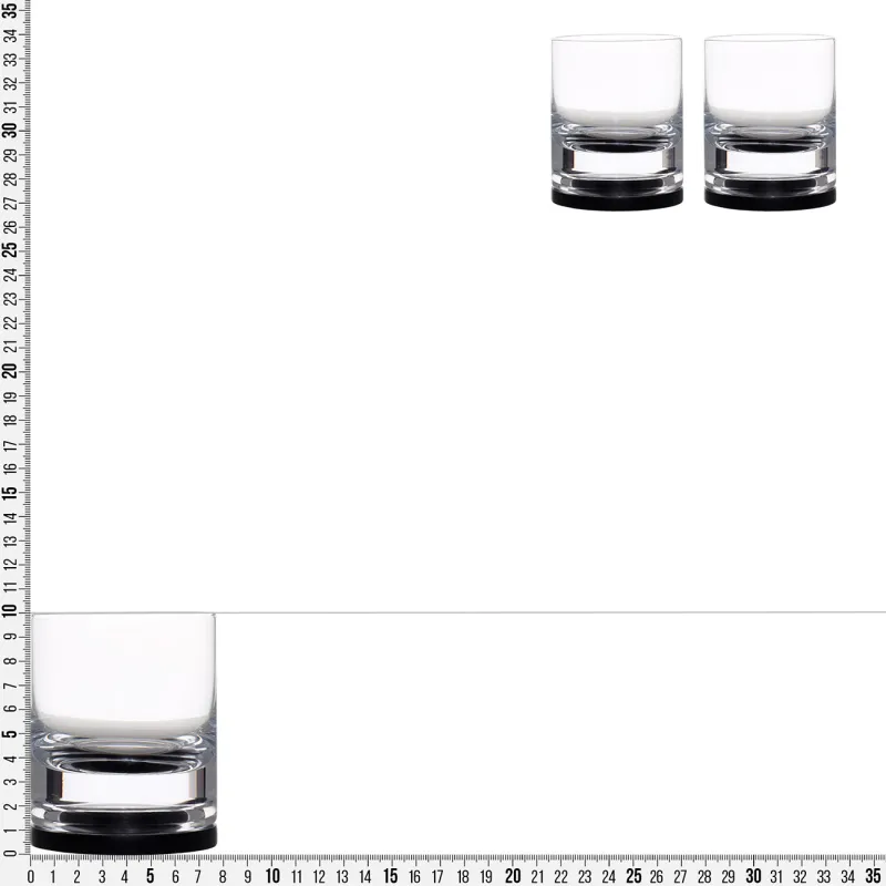 Стакан для виски, 10 см, 340 мл, 2 шт, на подставке, стекло/дерево, Clear, image-4