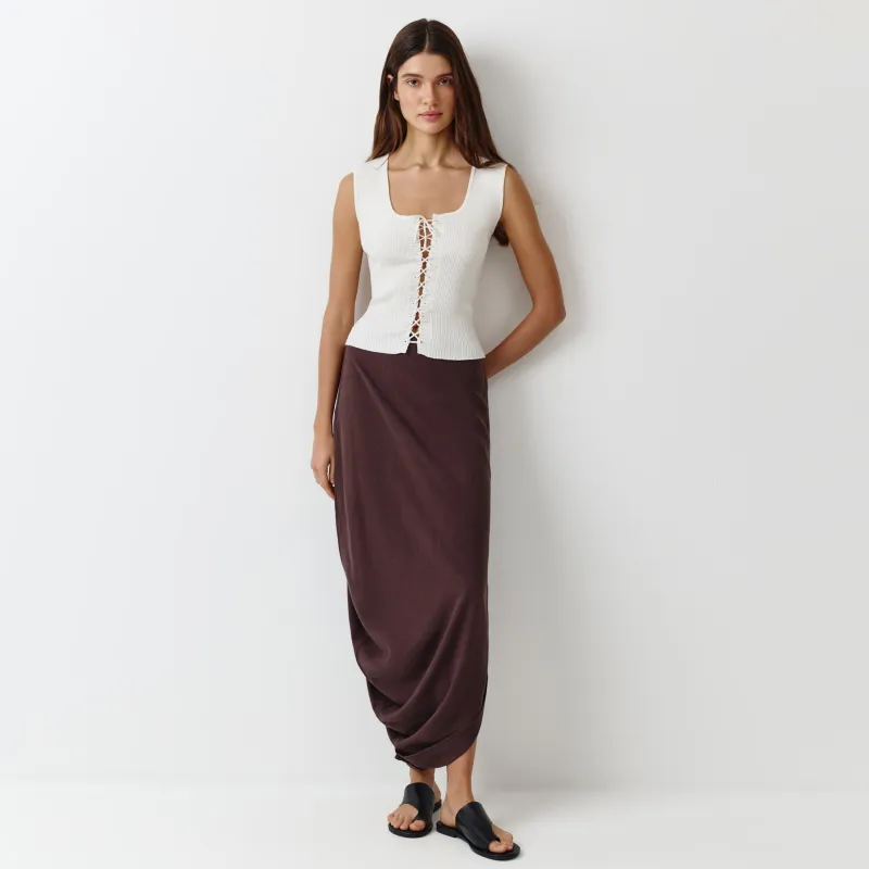 Юбка женская, коричневая, Blanka