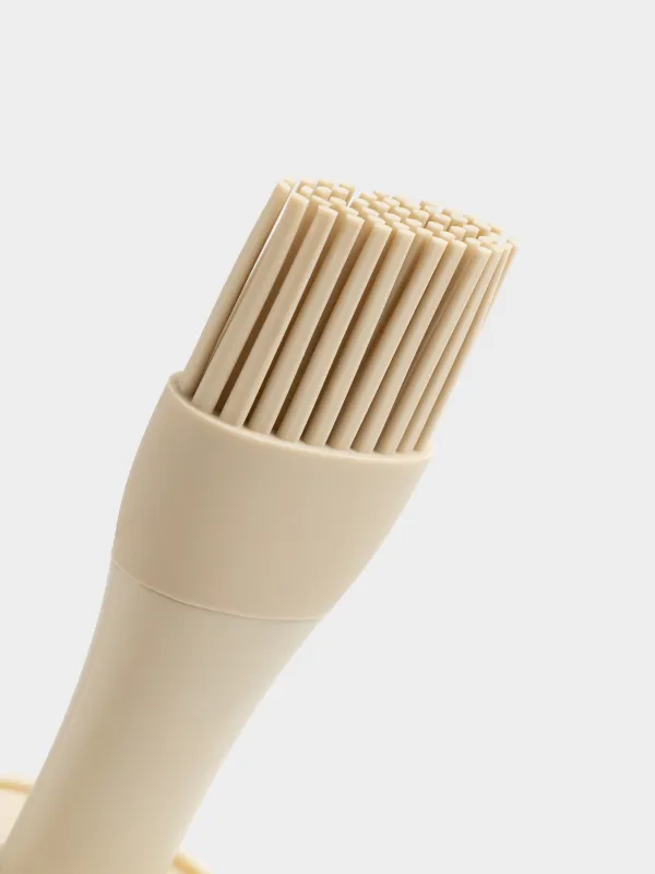 Контейнер для масла, 180 мл, с кисточкой, стекло/силикон, молочный, Milk kitchen, image-4