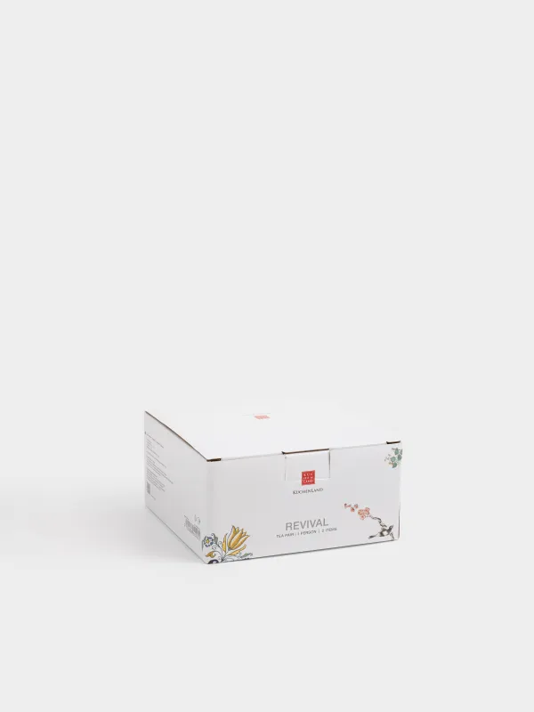 Пара чайная, 1 перс, 2 пр, 220 мл, фарфор N, бело-золотистая, Кинцуги, Revival, image-5