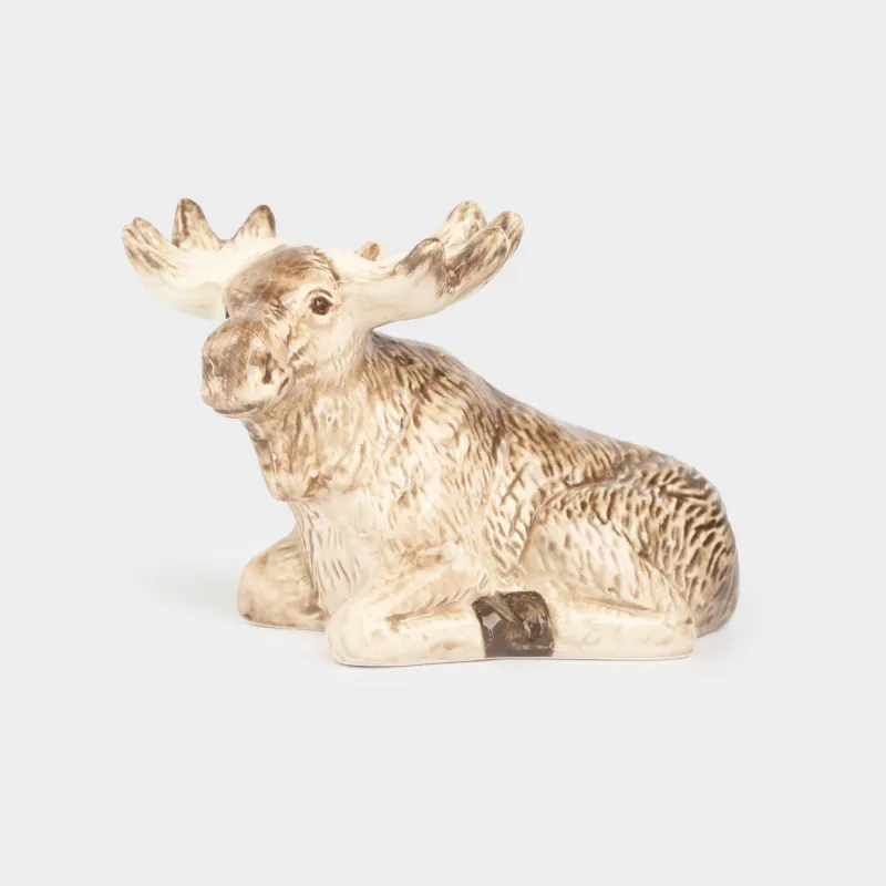 Емкость для соли или перца, 7 см, керамика, молочно-коричневая, Лось, Moose story