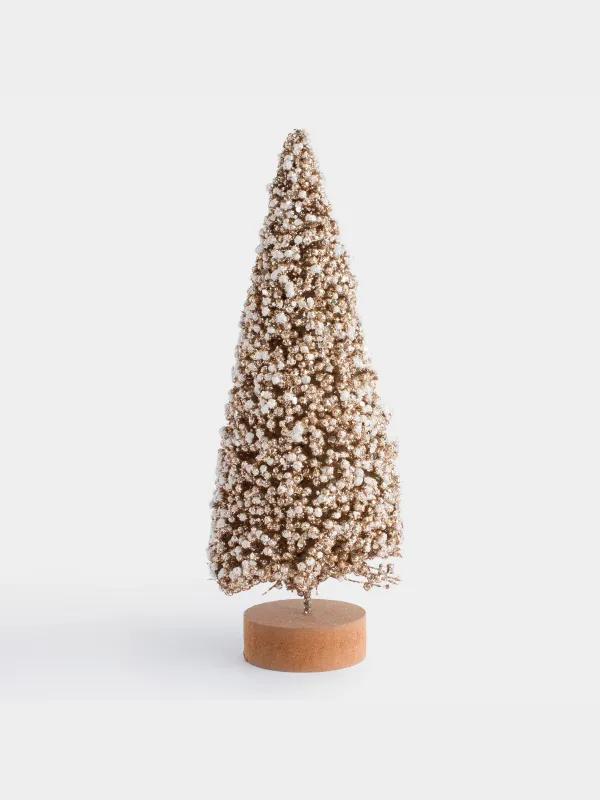 Статуэтка, 21 см, на подставке, Заснеженная ель, Frosty sparks, image-0