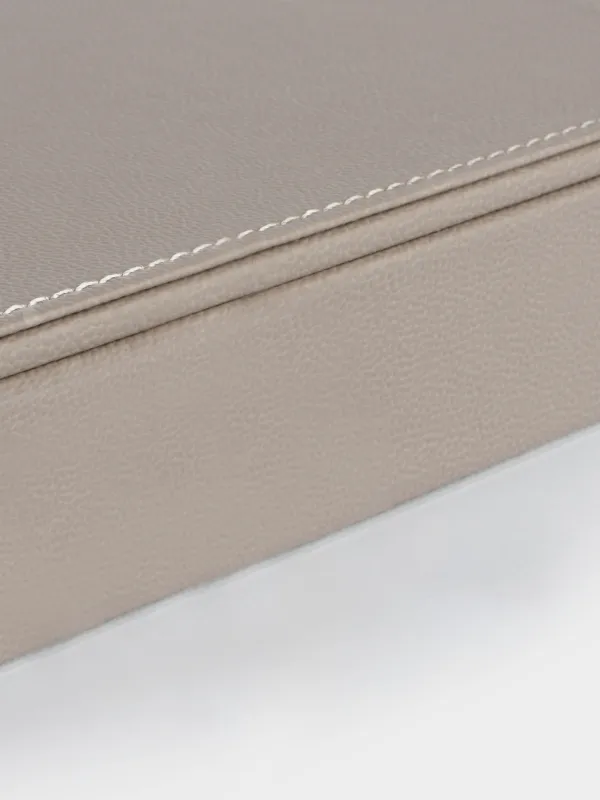 Шкатулка для украшений, 26х15 см, с кисточкой, искусственная кожа/МДФ, бежевая, Premiere one, image-7