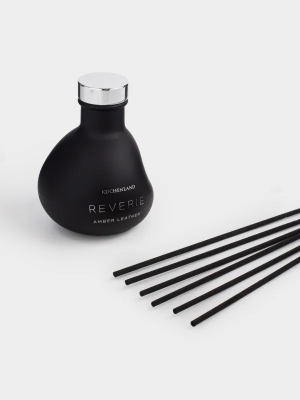 Ароматический диффузор, 70 мл, черный, Amber Leather, Reverie, image-2