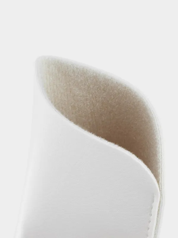 Футляр для очков, 18x8 см, полиуретан, белый, Memo, image-1