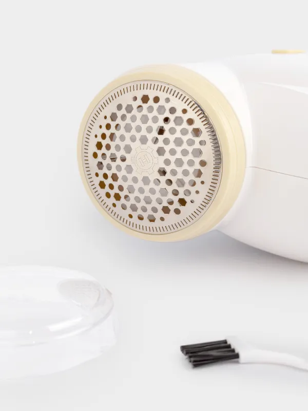 Машинка для снятия катышков, 16 см, пластик, бежевая, Fuzz, image-3