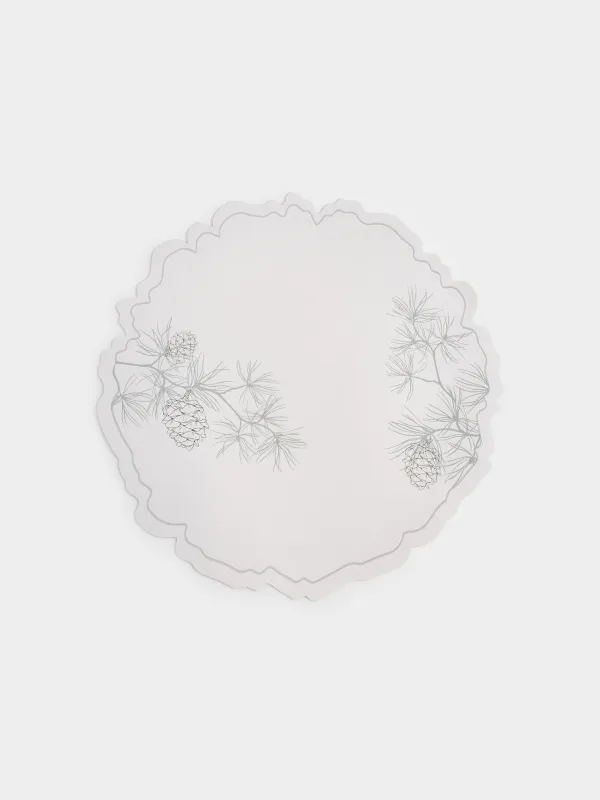 Салфетка под приборы, 38 см, Шишки на ветках, Rock print, image-0