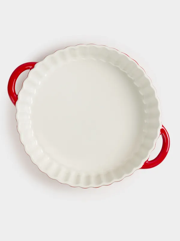 Форма для запекания, 22 см, керамика, круглая, бордовая, Градиент, Cakes gradient, image-5