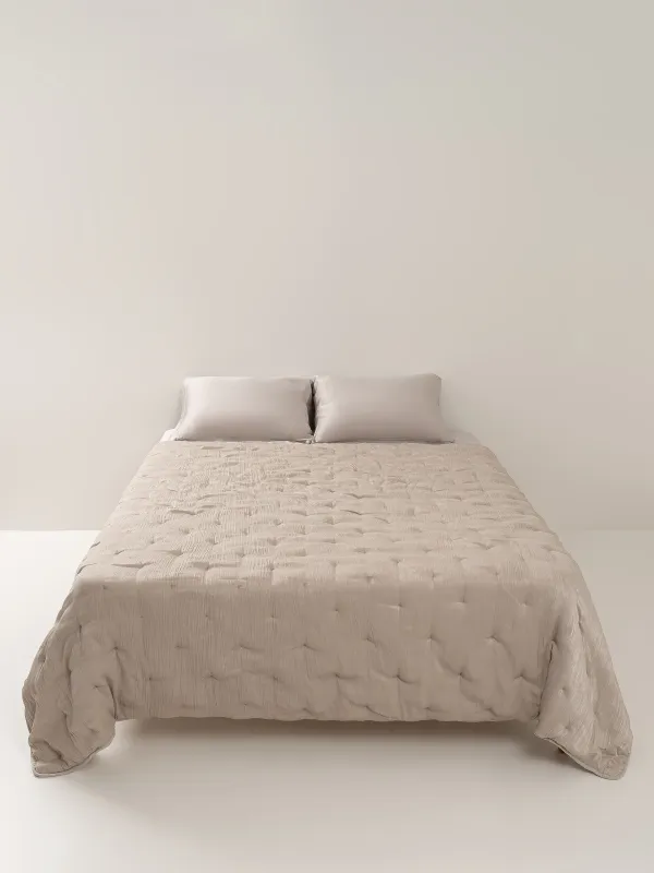 Покрывало, 220х240 см, вельвет, песочное, Stitch velvet, image-5