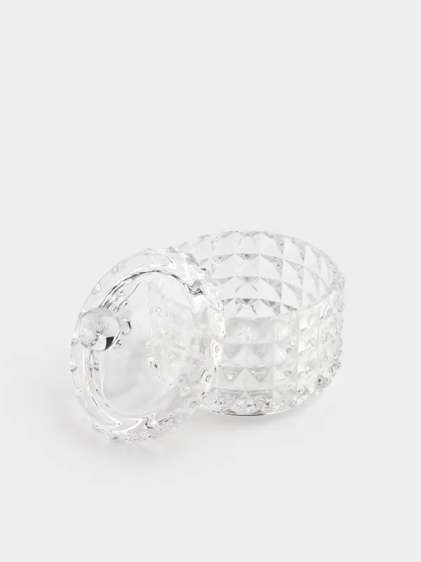 Конфетница, 10х11 см, с крышкой, стекло Р, Mosaic, image-2