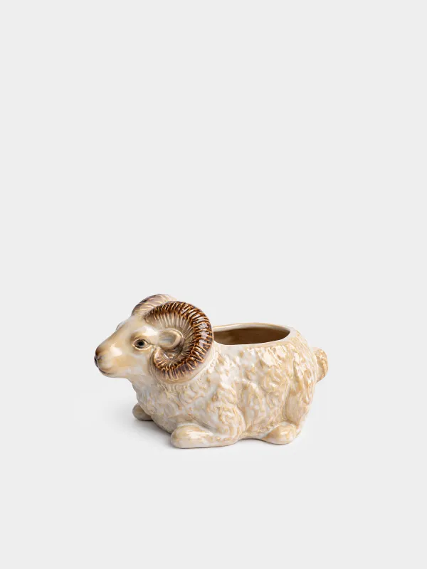Конфетница, 21х13 см, Баран, Sheep beige, image-0