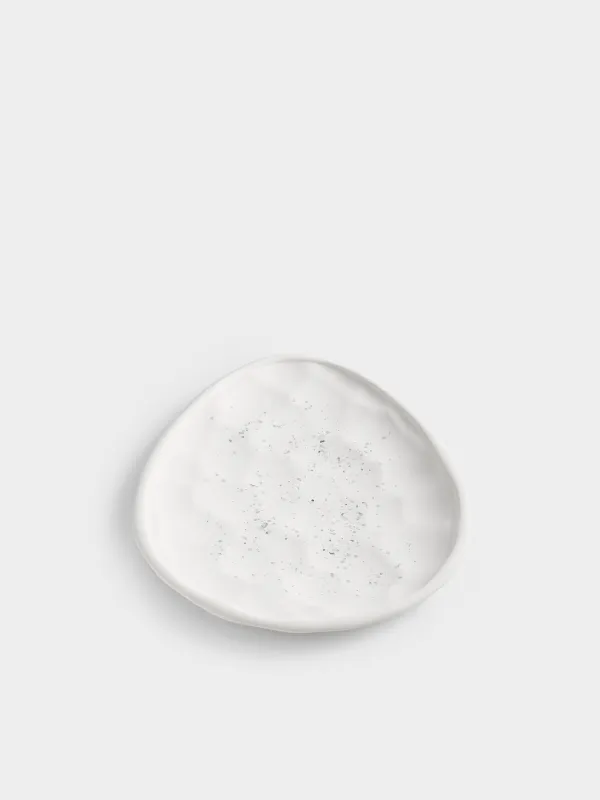 Блюдо декоративное, 27х21 см, Мятый эффект, Antic silver, image-1