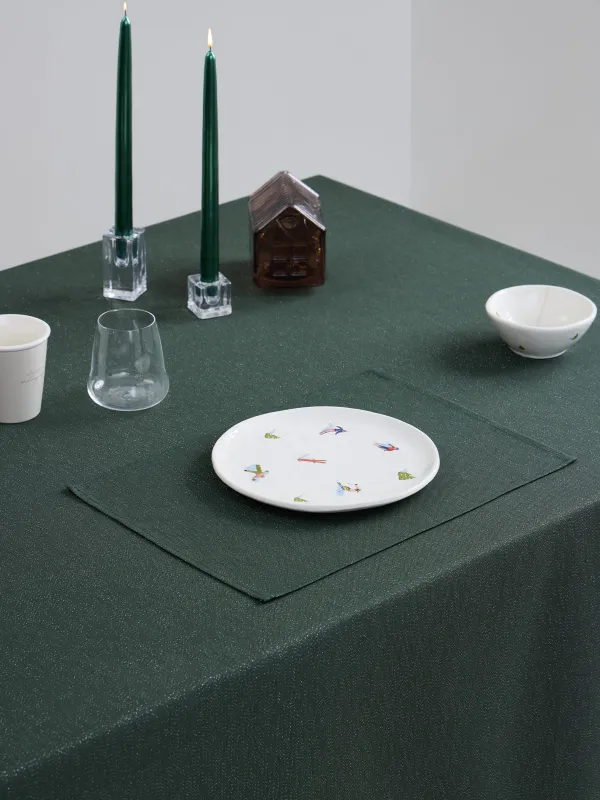 Салфетка под приборы, 30х45 см, Green speckled, image-1