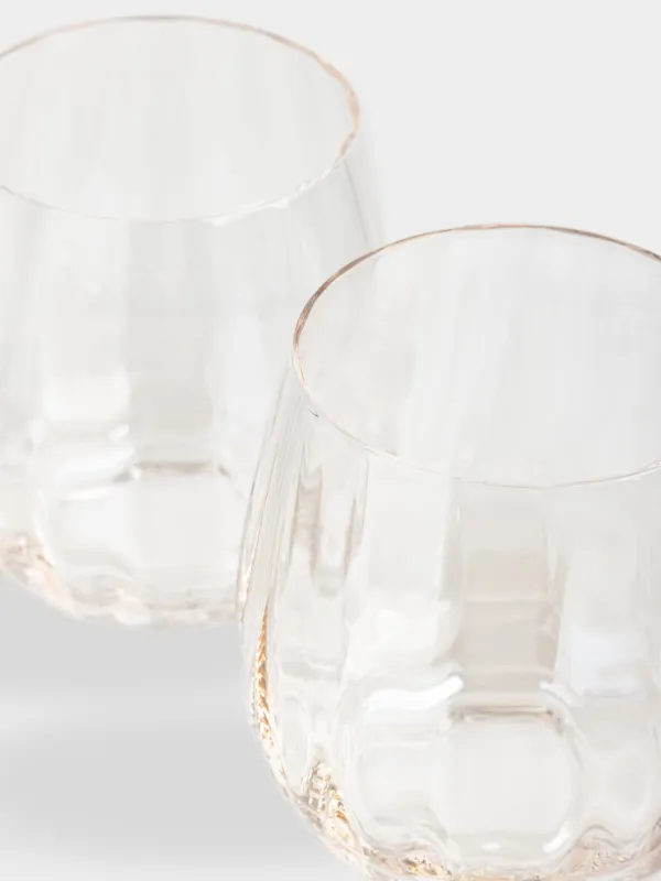 Стакан, 10 см, 450 мл, 2 шт, стекло, бежевый, Filo R color, image-2