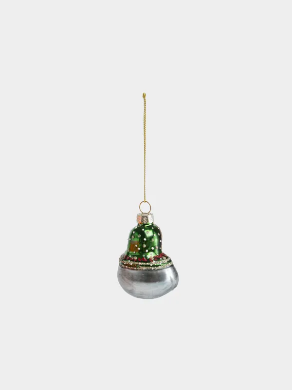 Игрушка елочная, 6 см, Снегурочка с кроликом, Figure christmas, image-1