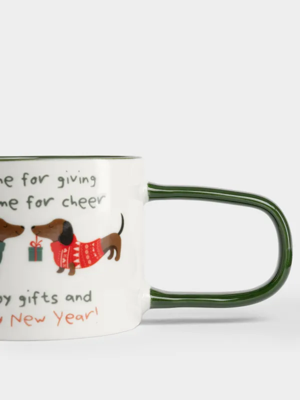 Кружка, 270 мл, Таксы, Christmas dog, image-2